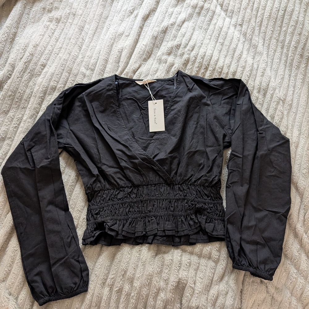 Black Long Sleeve Top